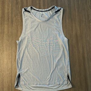 Nike Men's Light Gray Running Tank